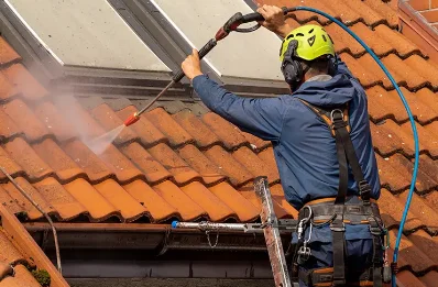 Démoussage et hydrofuge de toiture à Champoléon